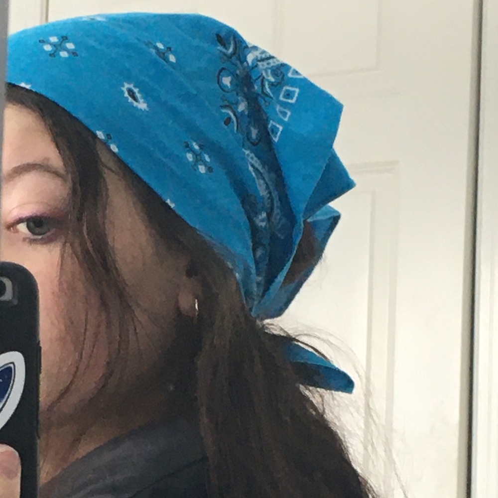 Aqua Blue Bandana